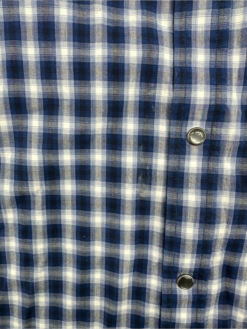 Banana Republic Blue and White Plaid Button-Down Shirt - Picture 4 of 7